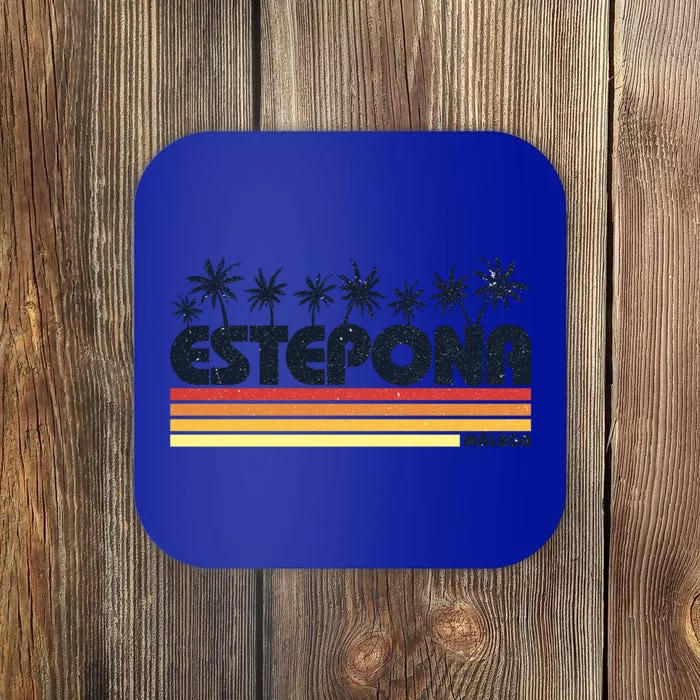 Estepona Malaga Spain Retro Tourism Gift Coaster