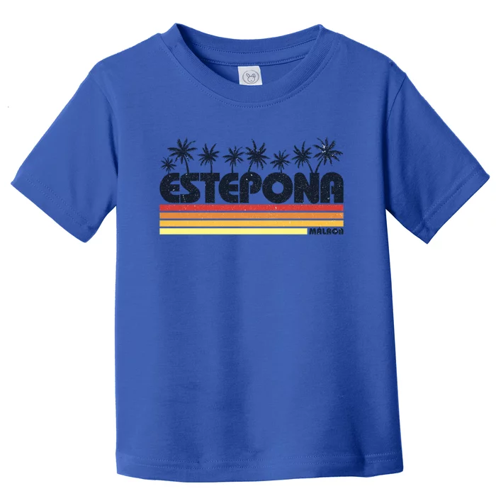 Estepona Malaga Spain Retro Tourism Gift Toddler T-Shirt