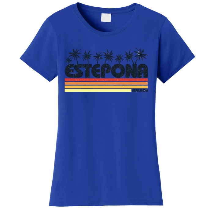 Estepona Malaga Spain Retro Tourism Gift Women's T-Shirt