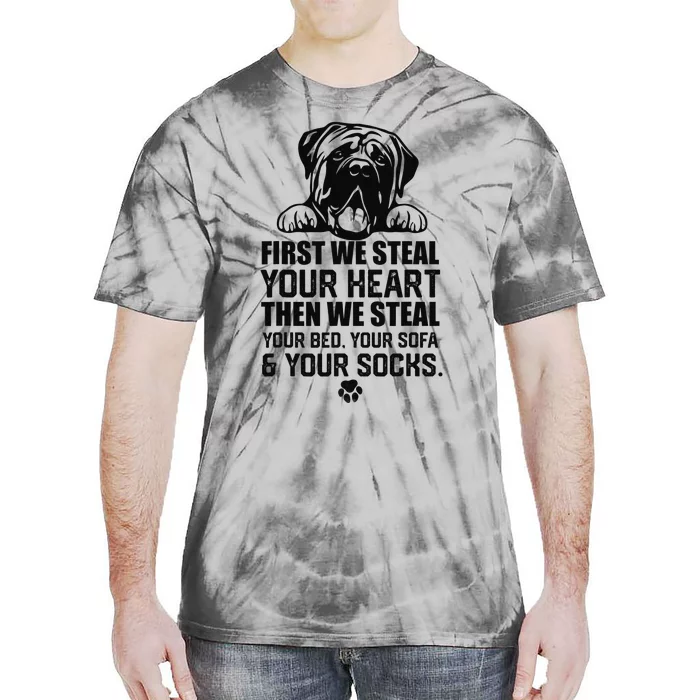 English Mastiff Steal Your Heart Steal Your Bed and Sofa Tie-Dye T-Shirt