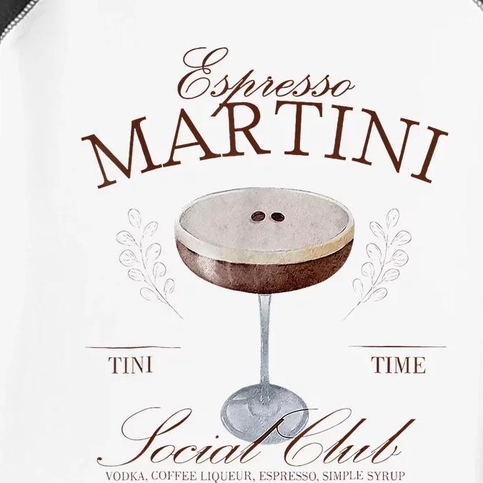 Espresso Martini Social Club Cocktail Bachelorette Design Infant Baby Jersey Bodysuit