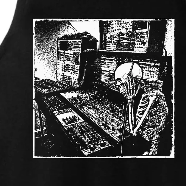 Electronic Music Synthesizer Techno Music Dj Producer Ladies Tri-Blend Wicking Tank