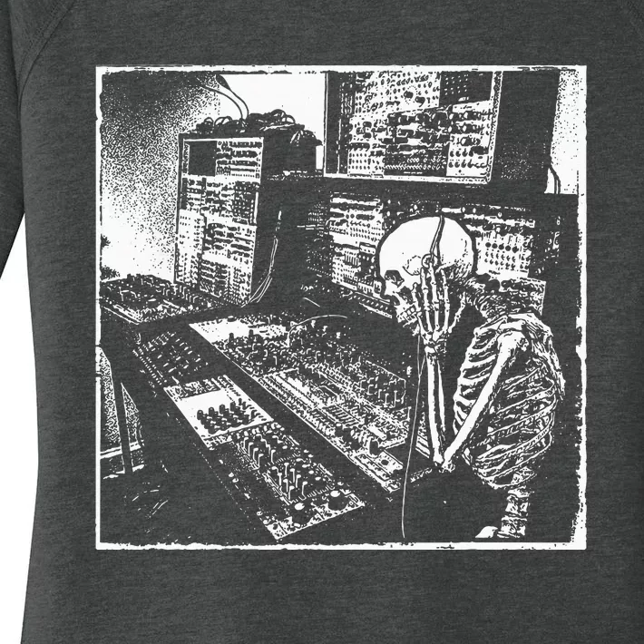 Electronic Music Synthesizer Techno Music Dj Producer Women's Perfect Tri Tunic Long Sleeve Shirt