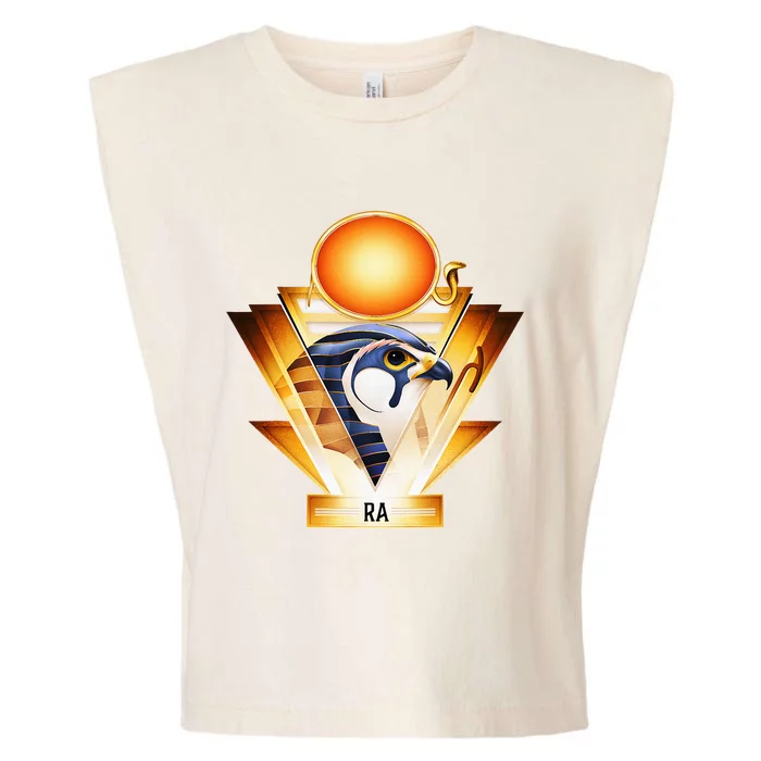 Egyptian Mythology Sun God Ra Garment-Dyed Women's Muscle Tee