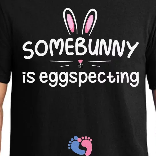 Expecting Mom Somebunny Is Eggspecting Easter Pregnancys Pajama Set