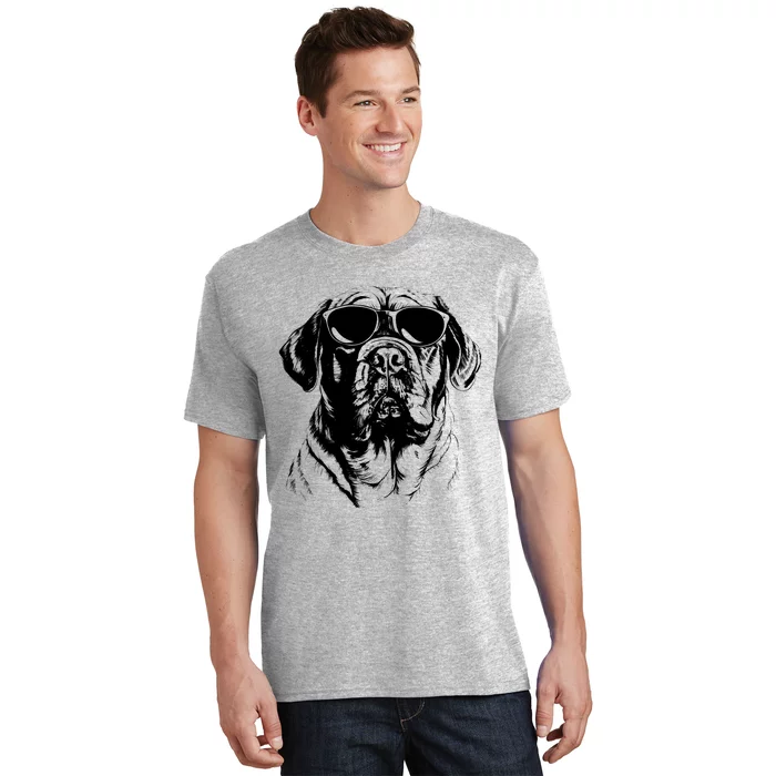 English Mastiff Sketch Drawing Art Dog Lover Mom Dad Wo T-Shirt