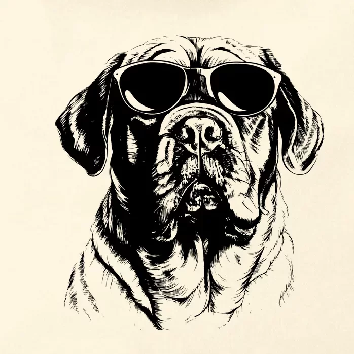 English Mastiff Sketch Drawing Art Dog Lover Mom Dad Wo Zip Tote Bag