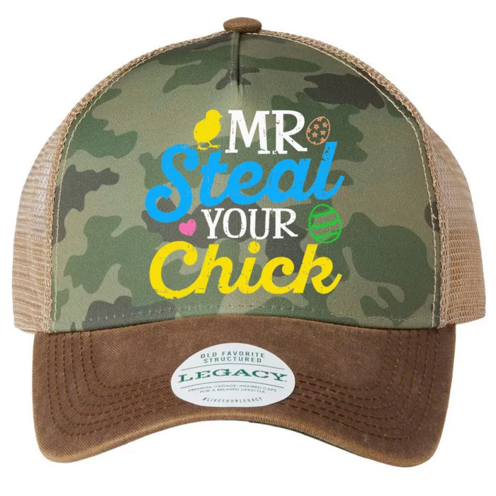 Easter Mr Steal Your Chick Funny Spring Humor Legacy Tie Dye Trucker Hat