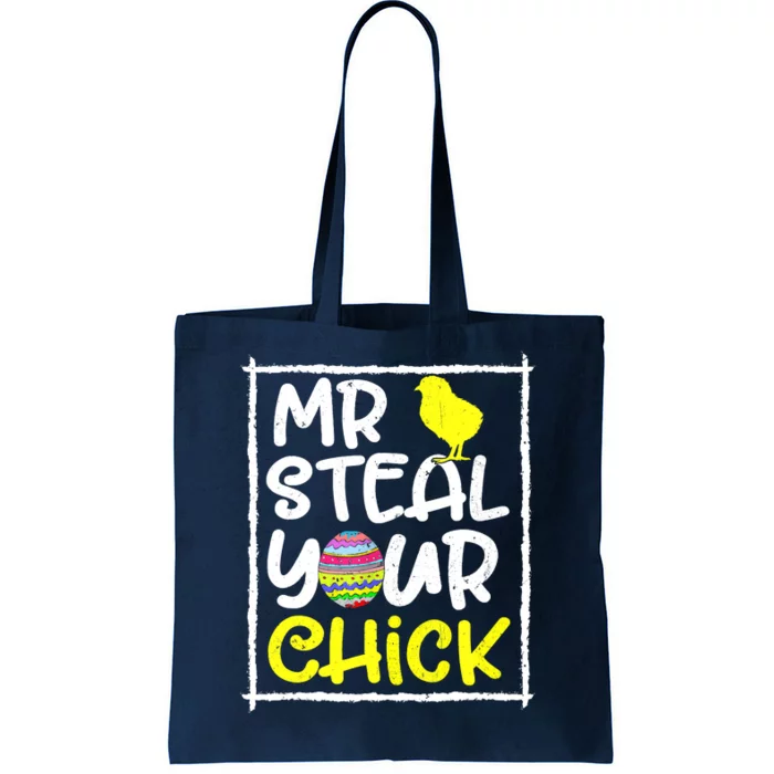 Easter Mr Steal Your Chick Funny Spring Humor Tote Bag