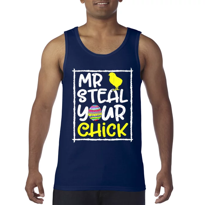 Easter Mr Steal Your Chick Funny Spring Humor Tank Top