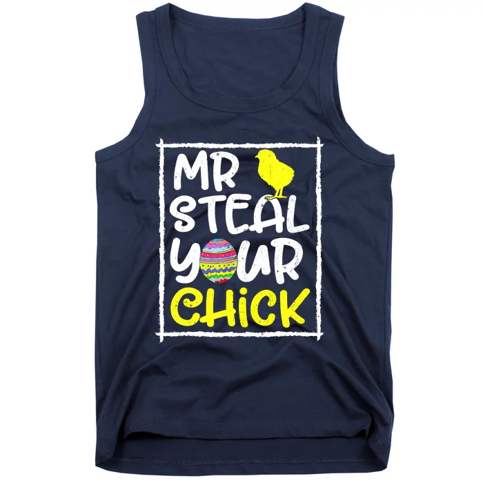 Easter Mr Steal Your Chick Funny Spring Humor Tank Top