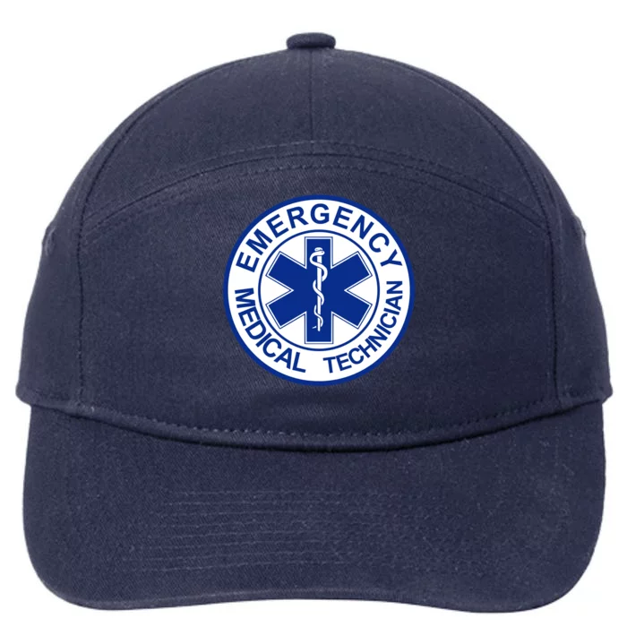 EMT Emergency Medical Technician Logo 7-Panel Snapback Hat