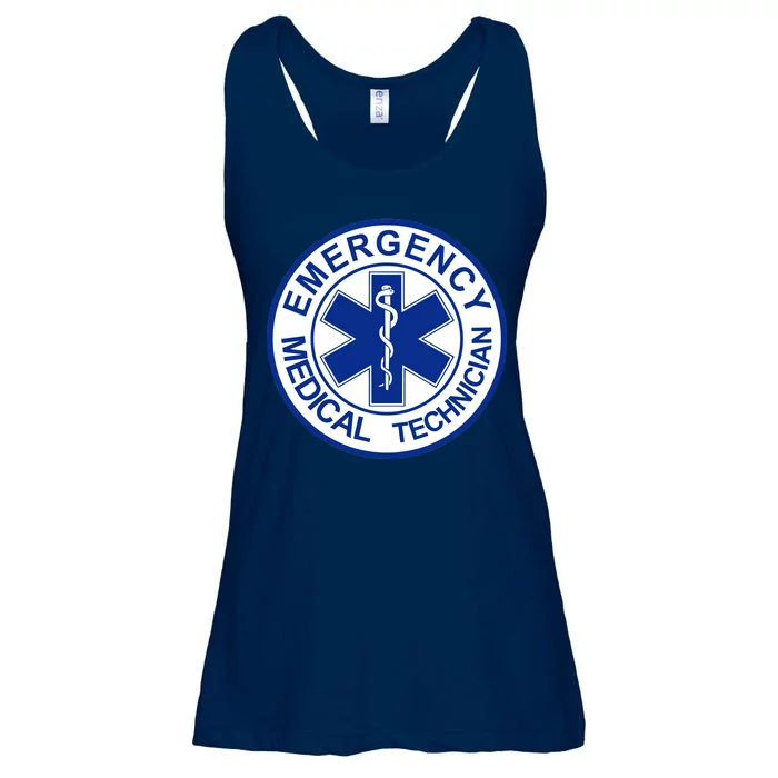 EMT Emergency Medical Technician Logo Ladies Essential Flowy Tank