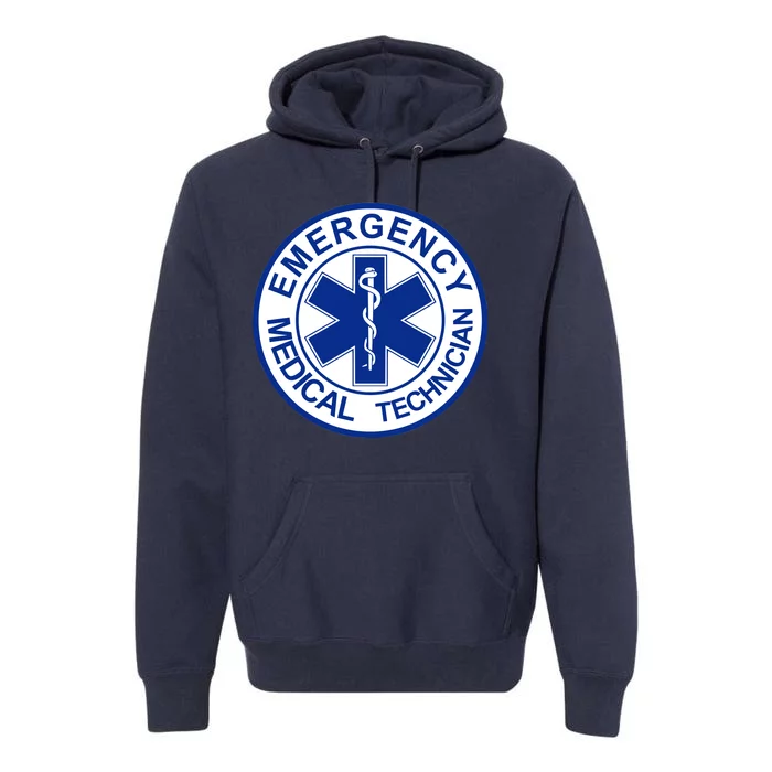 EMT Emergency Medical Technician Logo Premium Hoodie