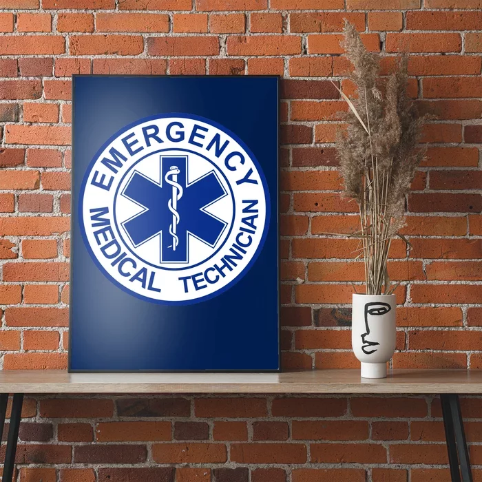 EMT Emergency Medical Technician Logo Poster