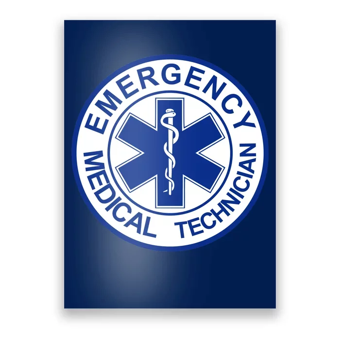 EMT Emergency Medical Technician Logo Poster