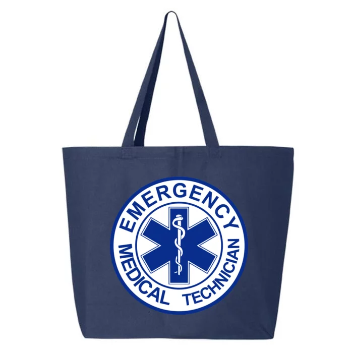 EMT Emergency Medical Technician Logo 25L Jumbo Tote