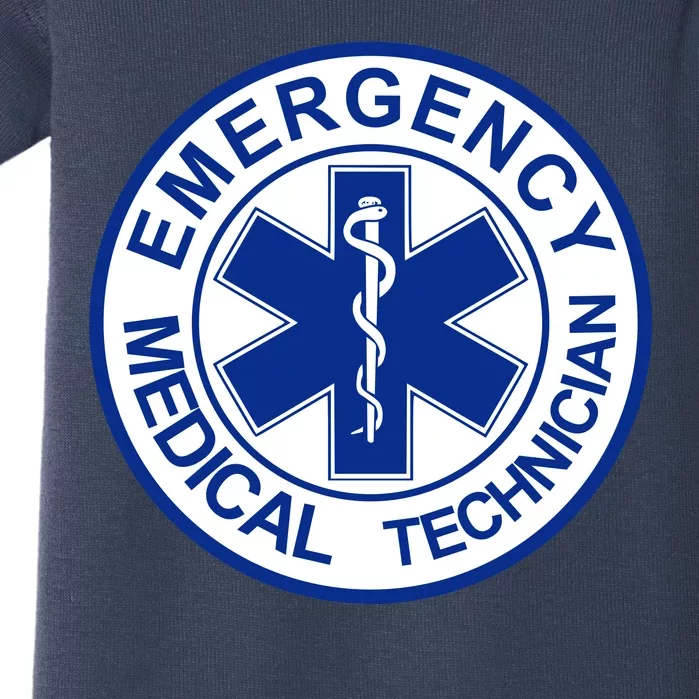 EMT Emergency Medical Technician Logo Baby Bodysuit