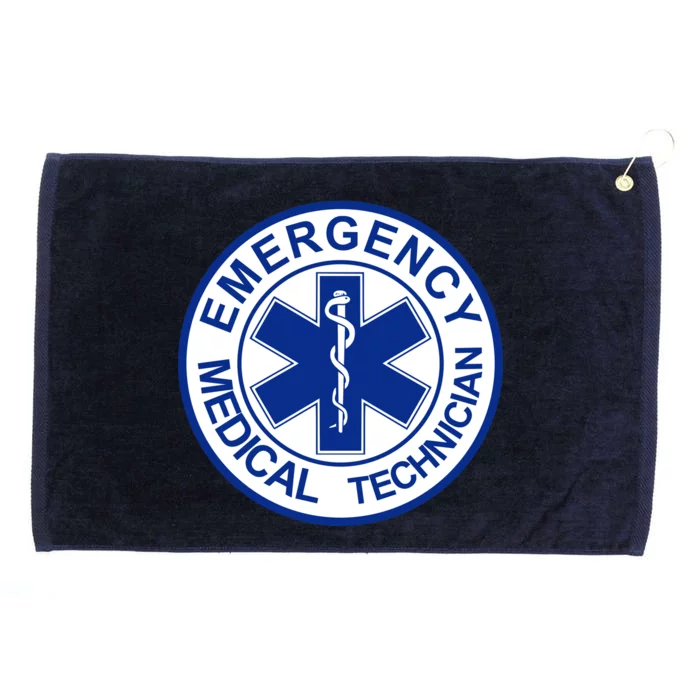 EMT Emergency Medical Technician Logo Grommeted Golf Towel