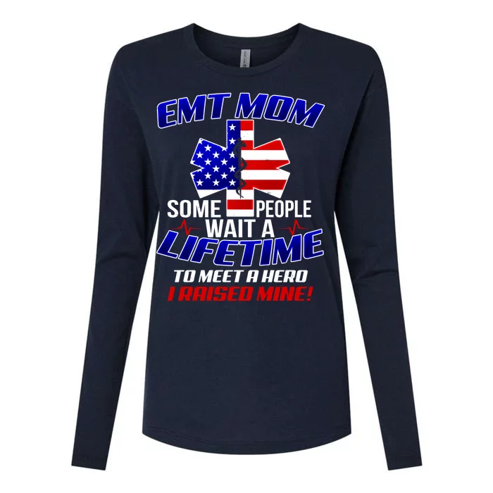 EMT Mom Womens Cotton Relaxed Long Sleeve T-Shirt