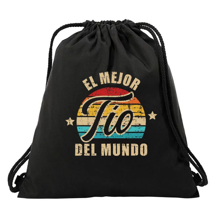 El Mejor TíO Del Mundo Vintage Retro Drawstring Bag