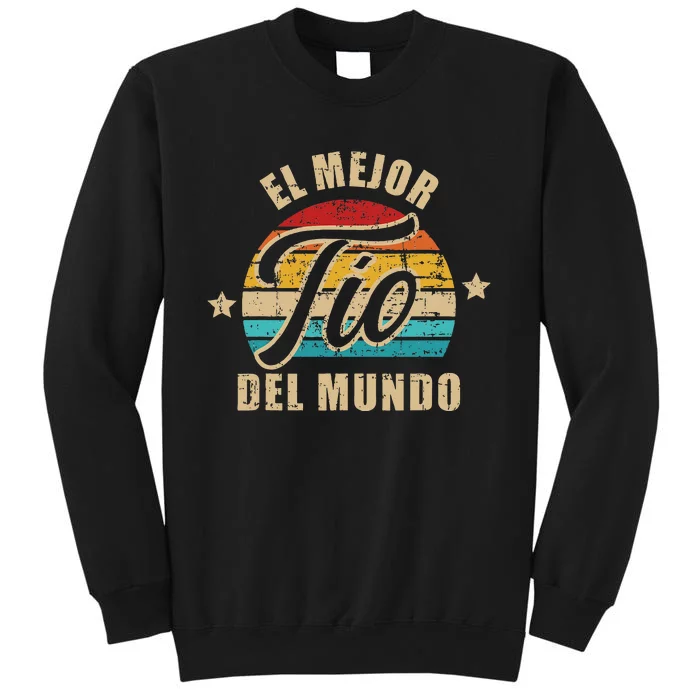 El Mejor TíO Del Mundo Vintage Retro Tall Sweatshirt