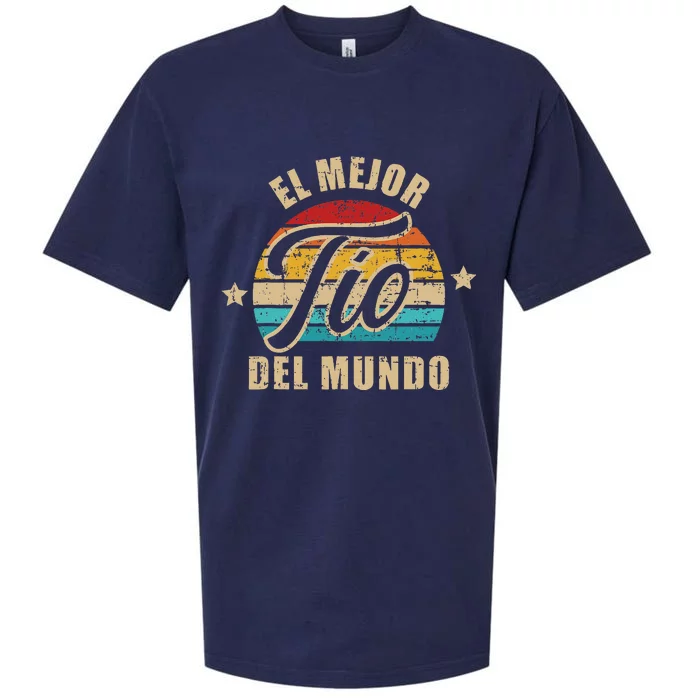 El Mejor TíO Del Mundo Vintage Retro Sueded Cloud Jersey T-Shirt