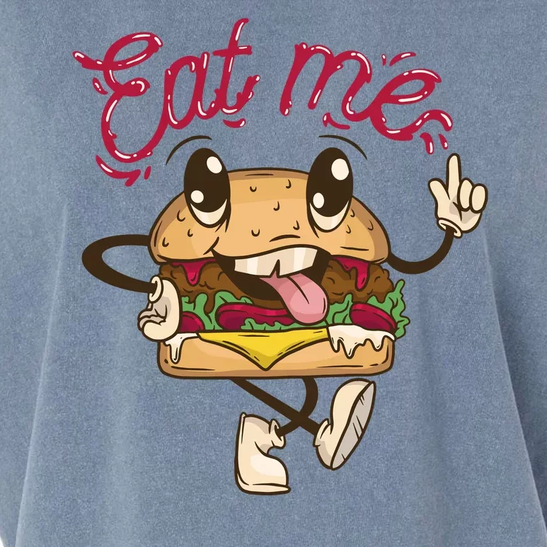 Eat Me Tasty Burger Garment-Dyed Women's Muscle Tee