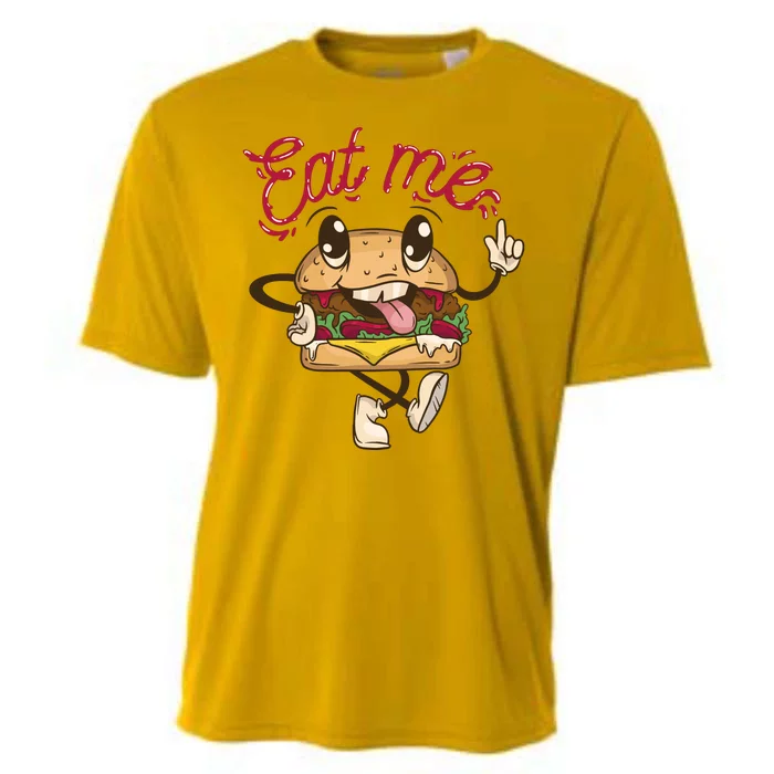 Eat Me Tasty Burger Cooling Performance Crew T-Shirt