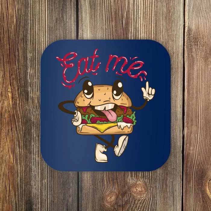 Eat Me Tasty Burger Coaster