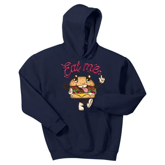 Eat Me Tasty Burger Kids Hoodie