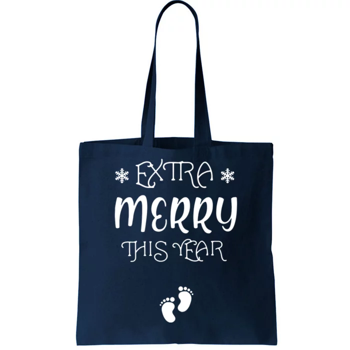 Extra Merry This Year Christmas Tote Bag