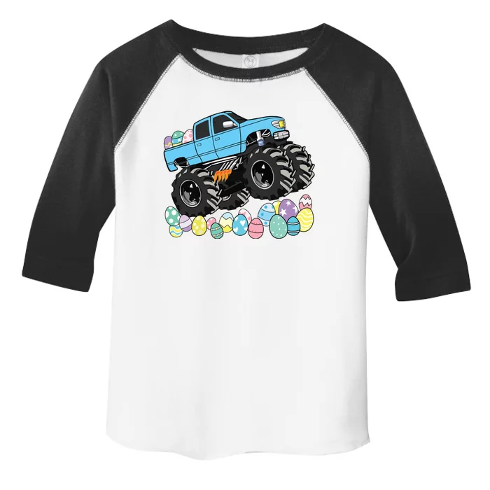 Easter Monster Truck Easter Eggs Toddler Fine Jersey T-Shirt