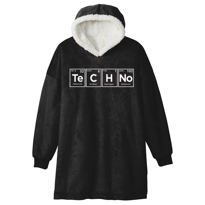 Edm Music Techno Festival Clothing Electronic Chemical Hooded Wearable Blanket