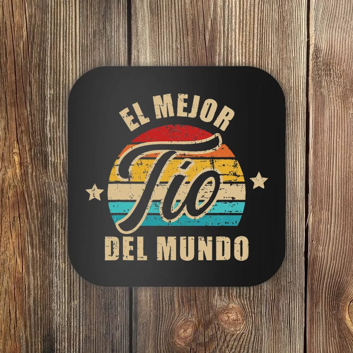 El Mejor Tío Del Mundo Vintage Retro Coaster