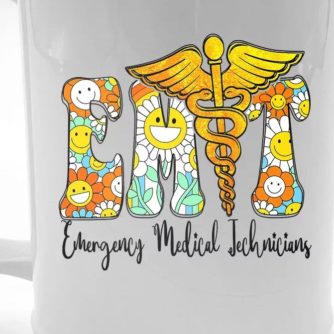 Emergency Medical Technician Thanksgiving EMT Life Front & Back Beer Stein