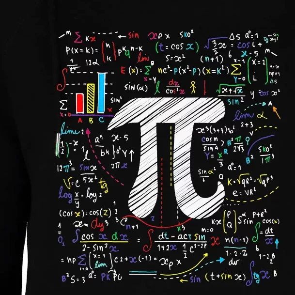 Equation Math Teacher Student Geek Pi Day Math Womens Funnel Neck Pullover Hood