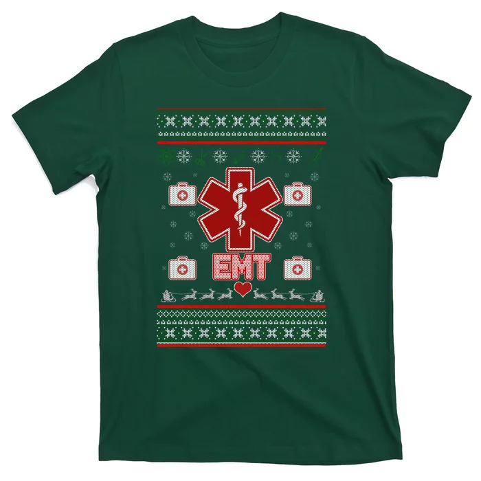 EMT Medic Ugly Christmas Sweater T-Shirt