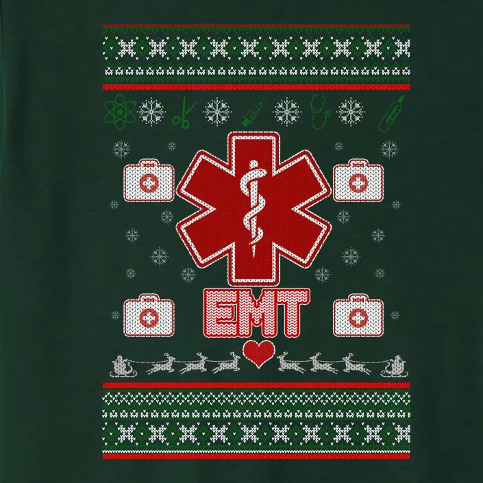 EMT Medic Ugly Christmas Sweater ChromaSoft Performance T-Shirt