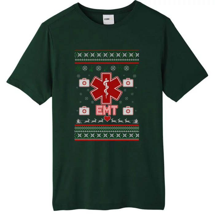 EMT Medic Ugly Christmas Sweater ChromaSoft Performance T-Shirt