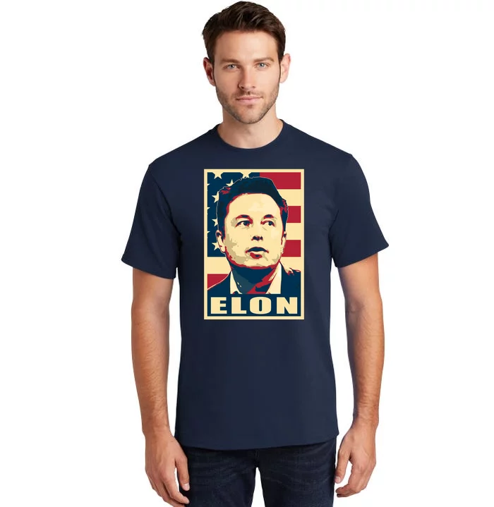 Elon Musk USA Retro Tall T-Shirt