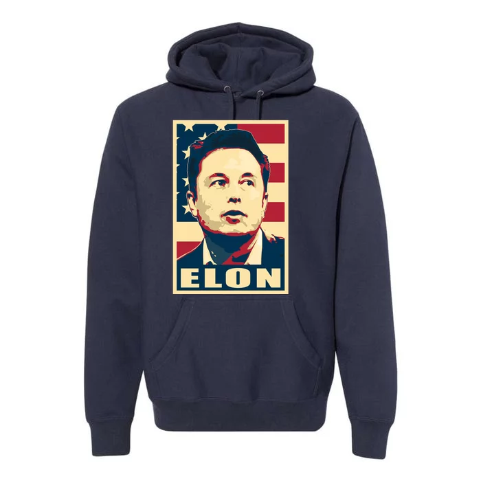 Elon Musk USA Retro Premium Hoodie