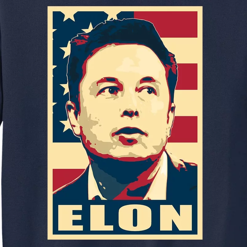 Elon Musk USA Retro Tall Sweatshirt