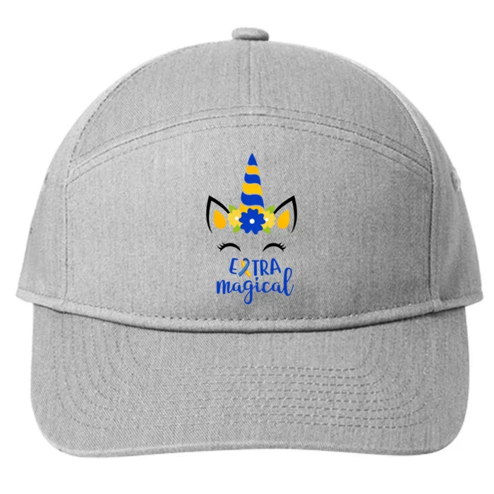 Extra Magical Unicorn Autism Awareness 7-Panel Snapback Hat