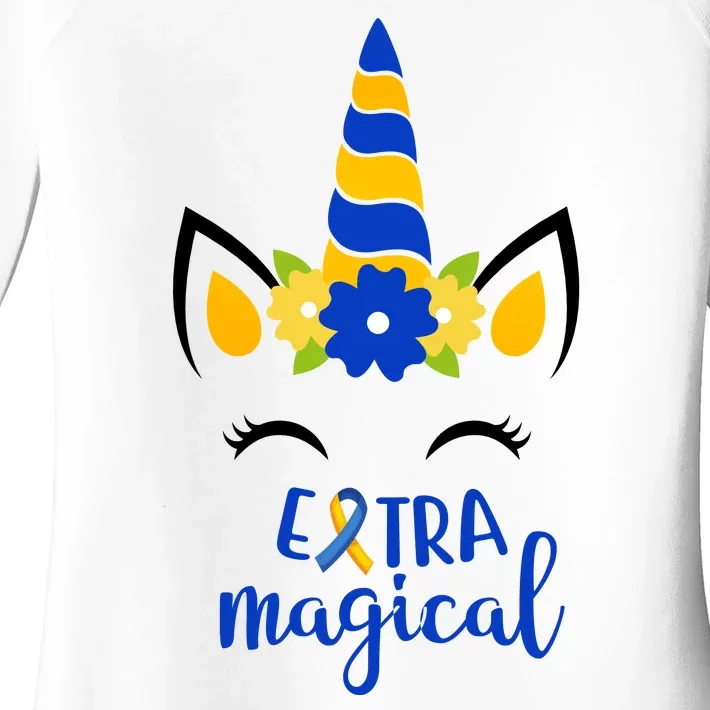 Extra Magical Unicorn Autism Awareness Women's Perfect Tri Tunic Long Sleeve Shirt