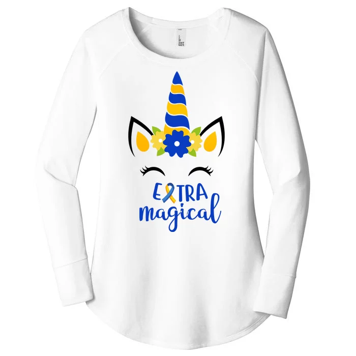 Extra Magical Unicorn Autism Awareness Women's Perfect Tri Tunic Long Sleeve Shirt