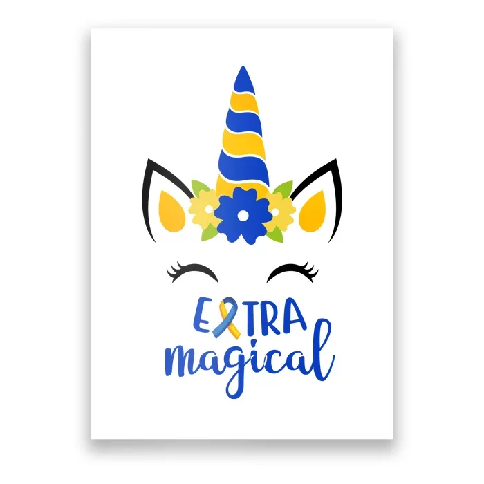 Extra Magical Unicorn Autism Awareness Poster