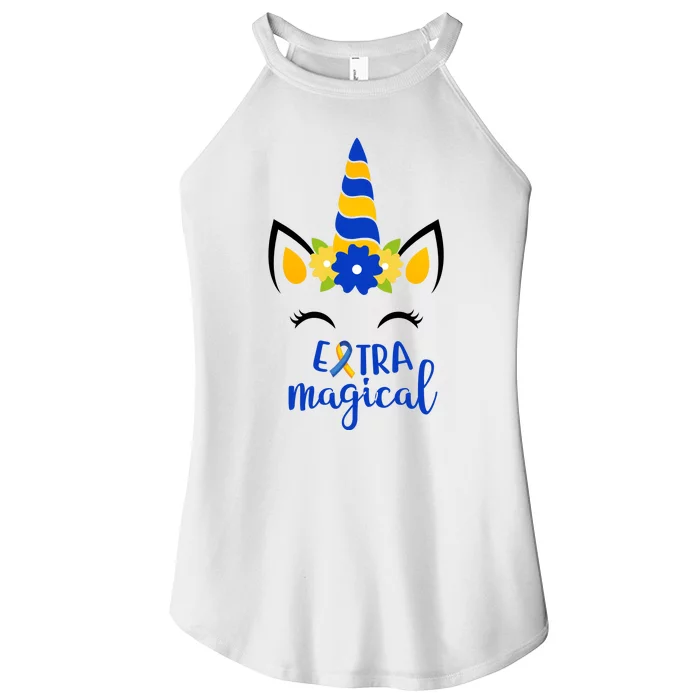 Extra Magical Unicorn Autism Awareness Women’s Perfect Tri Rocker Tank