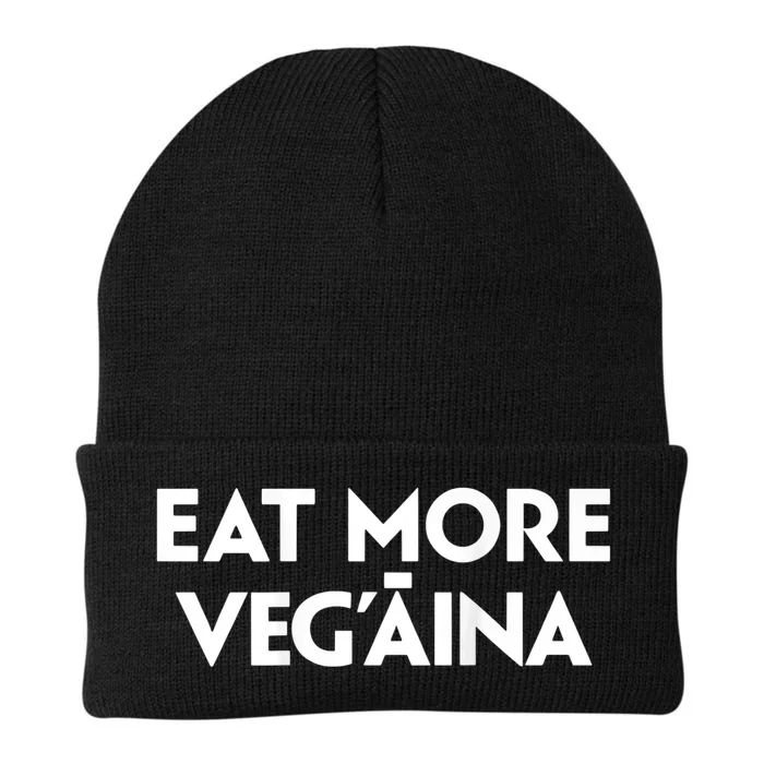 Eat More Vegaina Knit Cap Winter Beanie