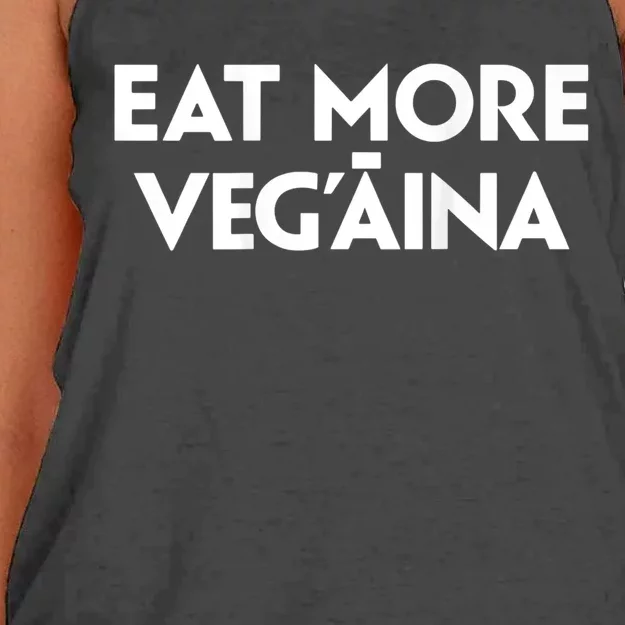 Eat More Vegaina Women's Knotted Racerback Tank